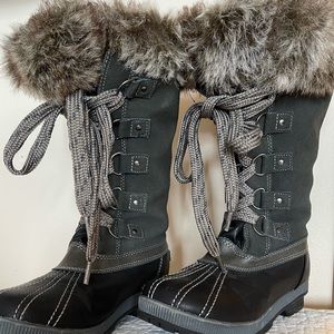 London Fog winter fleece lined boots.